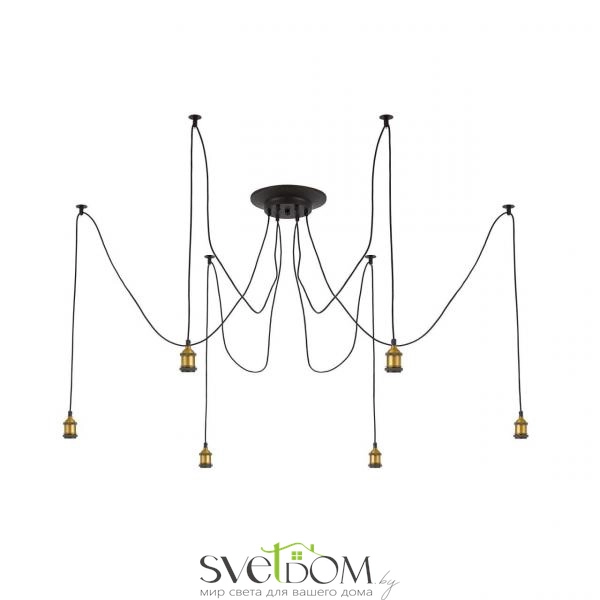 Citilux Эдисон CL451061 Люстра паук Венге Бронза