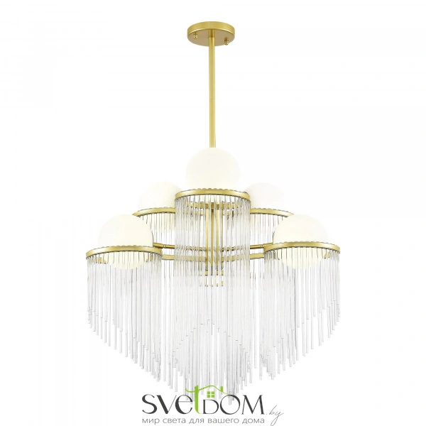SL1511.203.06 Люстра подвесная ST-Luce Золотистый/Белый E27 6*60W ALLEGRO