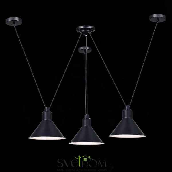 SL1804.403.03 Светильник подвесной ST-Luce Черный/Черный E14 3*60W SVEVO