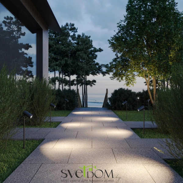 359713 STREET NT25 788 черный Светильник грунтовый с переключ. цв. температуры и мощности IP65 LED 3/6/9W 85-265V 2700К\3200К\4000К LANDSCAPE