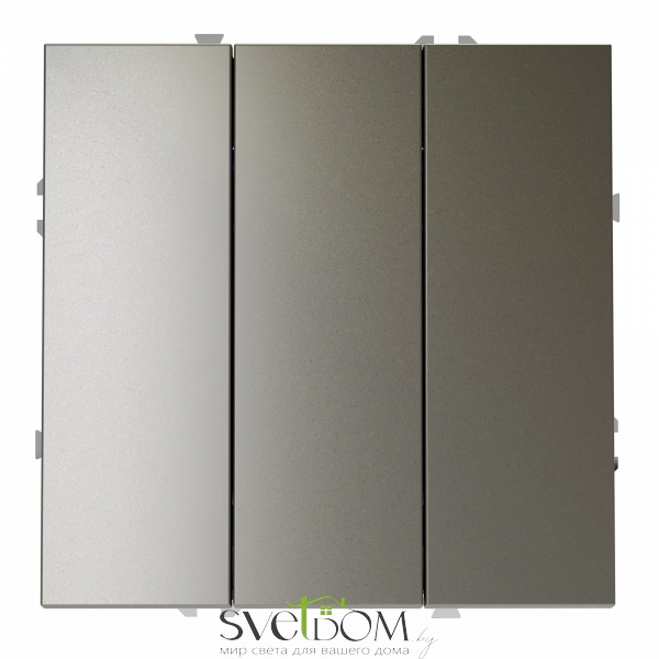 Выключатель трехклавишный Voltum S70 VLS030104  VLS030104 Voltum