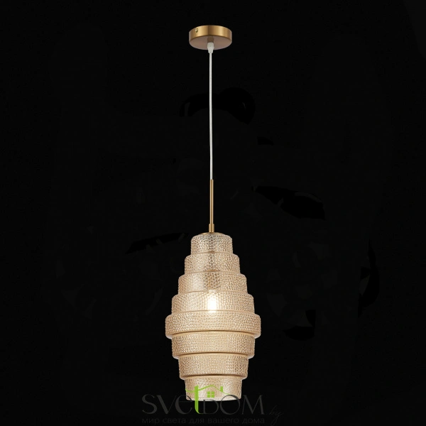 SL1001.203.01 Подвес ST-Luce Латунь/Коньячный E27 1*40W REXITE