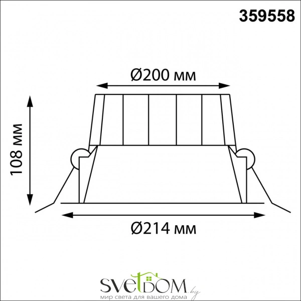 359558 WIR NT25 000 черный Светильник встраиваемый с переключателем цв. температуры IP44 LED 40W 220-240V 3000К\4000К\6000К CLARA
