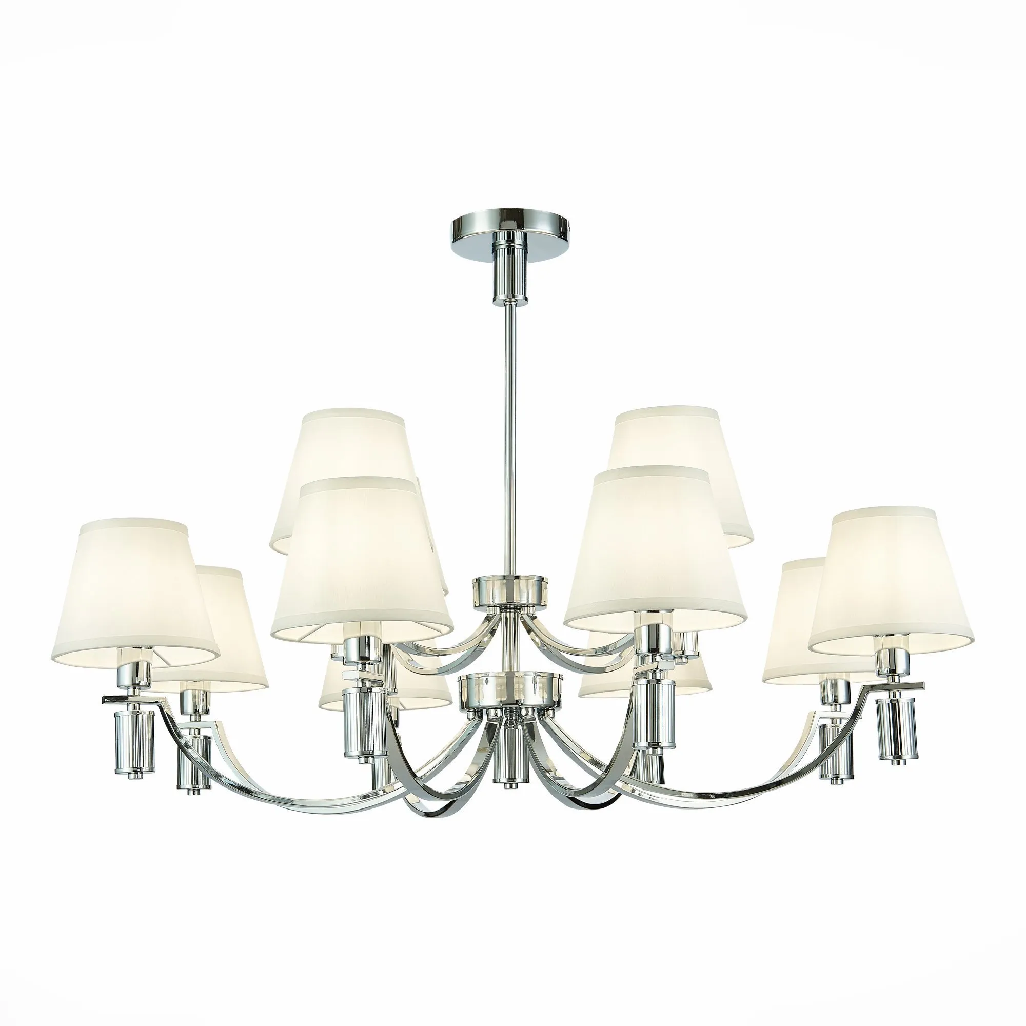 SLE111303-12 Светильник подвесной Хром/Белый E14 12*40W MONZA