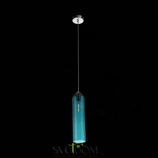 SL1145.183.01 Светильник подвесной ST-Luce хром/зеленый E27 1*60W CALLANA