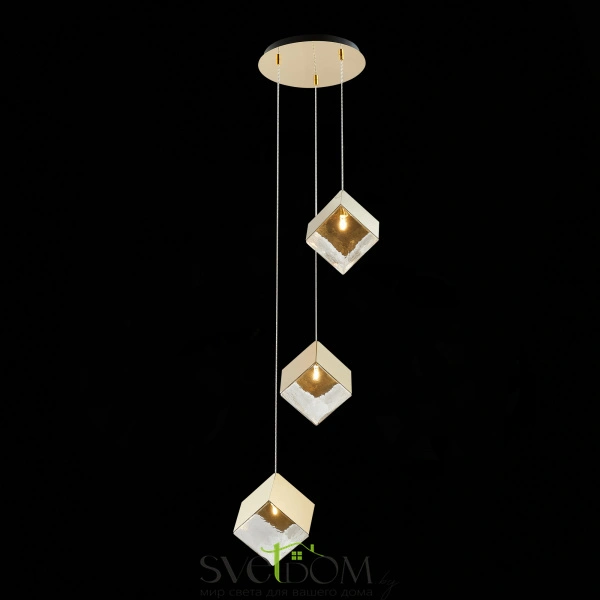 SL1182.203.03 Светильник подвесной ST-Luce Золотистый/Прозрачный, Золотистый G9 3*5W RIELLO