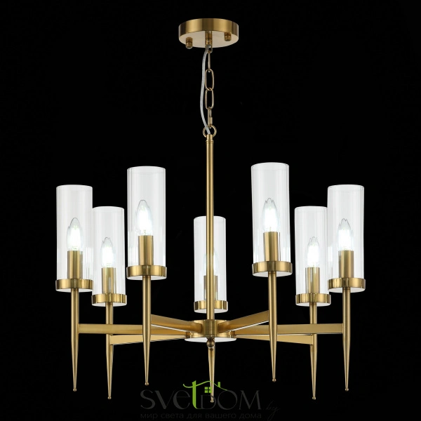 SL1159.303.07 Люстра подвесная ST-Luce Латунь/Латунь, Прозрачный E14 7*60W ACAZIO