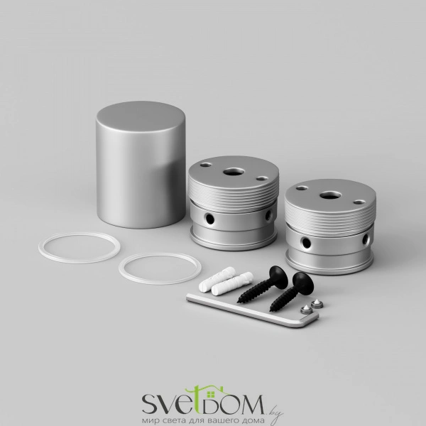 Набор для вертикального накладного монтажа Nemo D18 серебро 201150