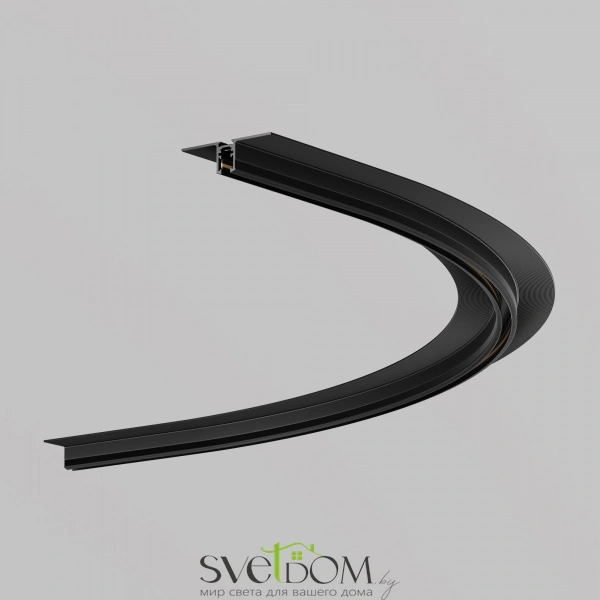 Коннектор радиусный D900 встраиваемый под ГКЛ 9,5мм Levity черный TRA184-R900-12B