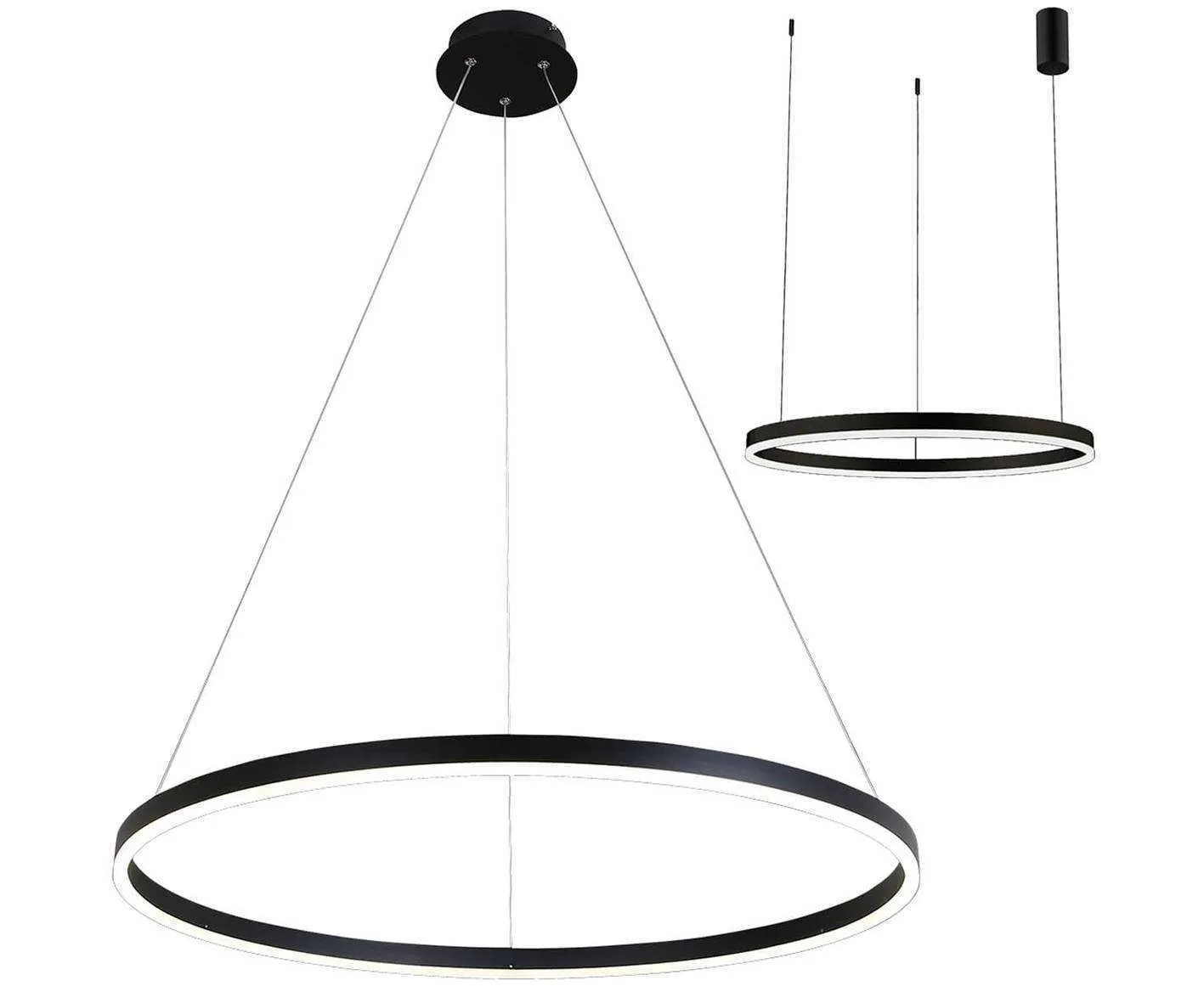 Kink Light 08228,19A (4000K) Подвес димм. Тор черный d100