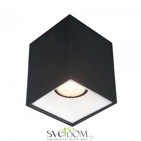 ST168.452.01 Светильник потолочный Черный GU10 1*50W IP20 L82,5xW82,5xH104 220V Без ламп Накладные светильники