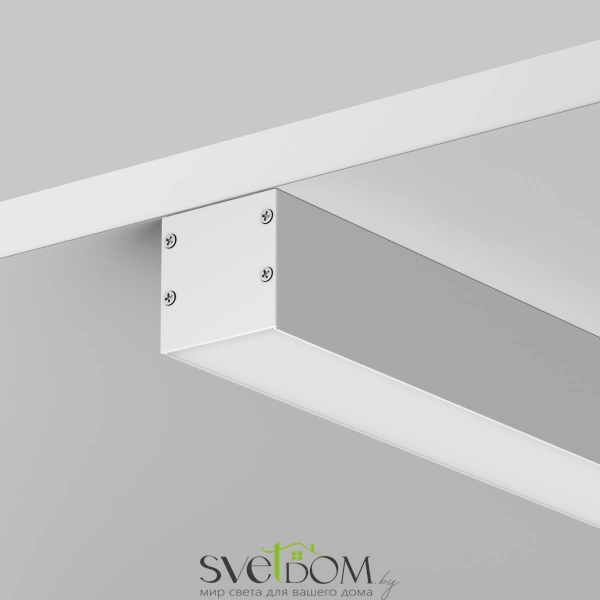 Алюминиевый профиль накладной-подвесной 35x35 (Серебро, 3 м), ALM-3535BT-S-3M 633002