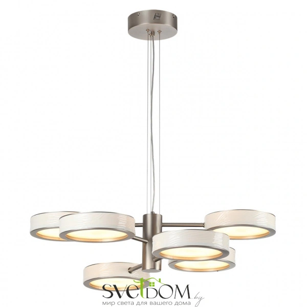 5451/99L L-VISION  ODL_EX26 белый/никель/металл/керамика/акрил Люстра LED 99W  2000К/3000K/4000K Rivera