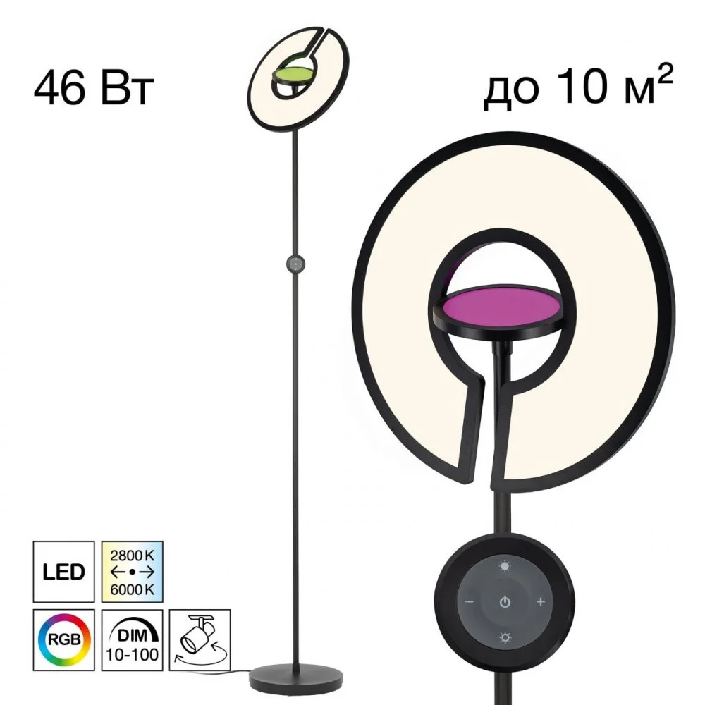 CITILUX CL810031 LOONG RGB Черный Торшер