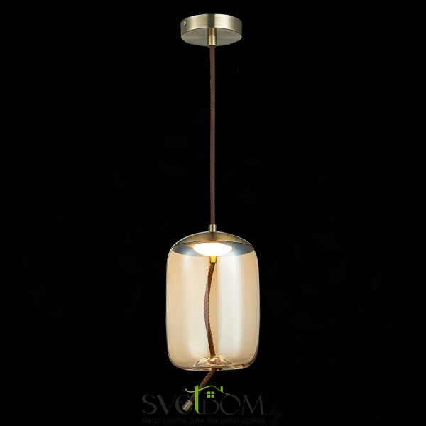 SL6108.323.01 Люстра подвесная ST-Luce Бронза/Янтарный LED 1*10W 3000K OZZIO