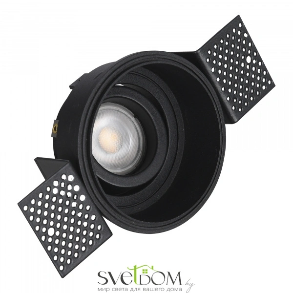 ST262.408.01 Св-к встр. Черный GU10 1*50W IP20 D91,5xH5,2 220V Без ламп Встраиваемые светильники