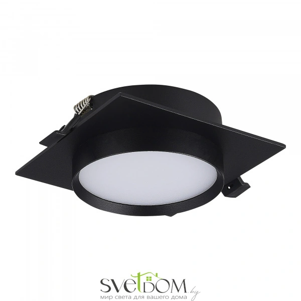 ST258.418.01 Св-к встр. Черный GX53 1*50W IP20 L109xW109xH43 220V Без ламп Встраиваемые светильники