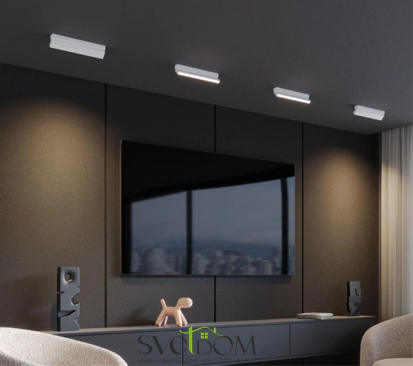 359761 OVER NT25 396 черный Светильник накладной с перекл. цв. температуры IP20 LED 18W 180-265V 2700К/3200К/4000К EOS