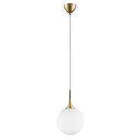Lightstar 813032 Подвес GLOBO 1х40W E14 gold/white