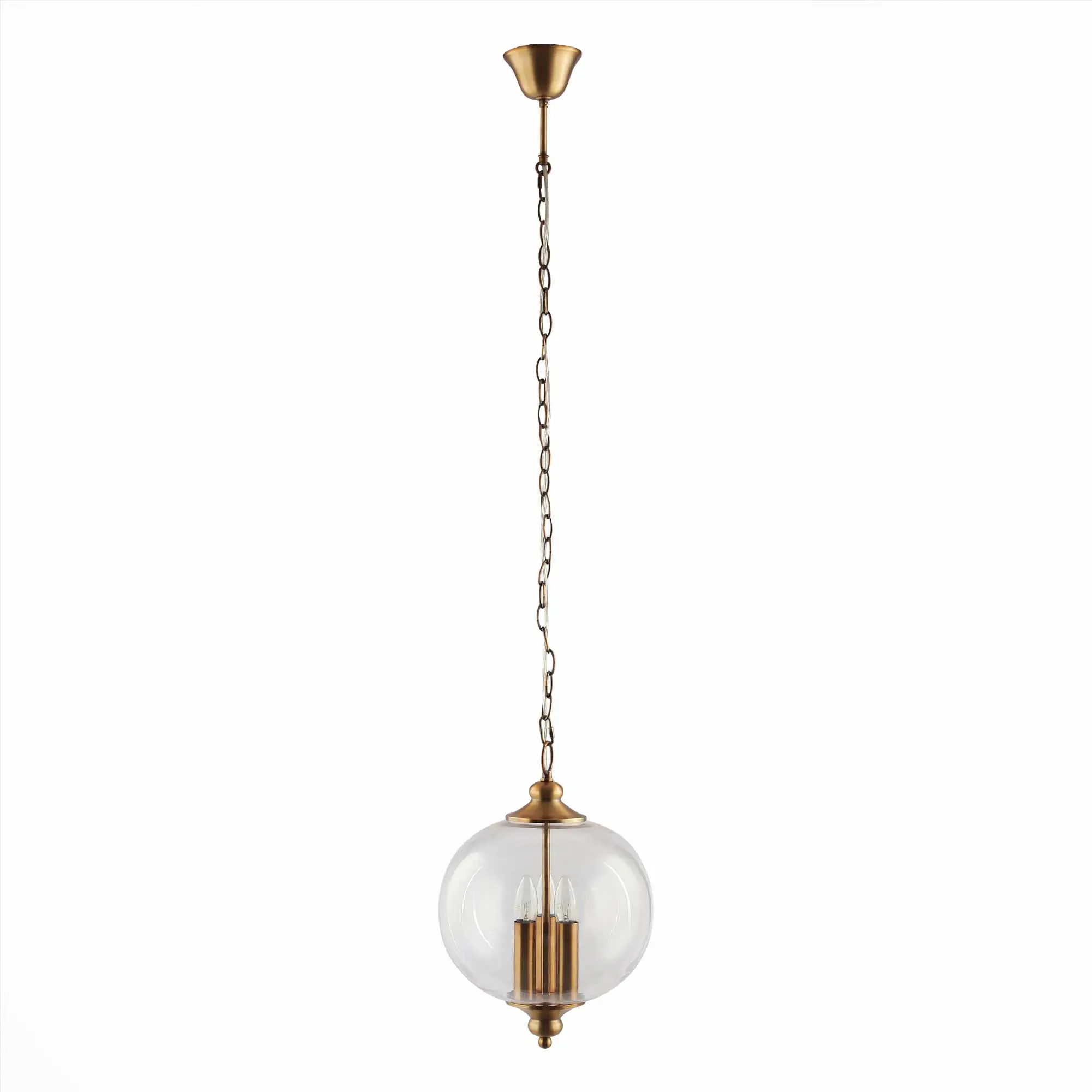 SL362.203.03 Светильник подвесной ST-Luce Золотистый/Прозрачный E14 3*60W LATERIA