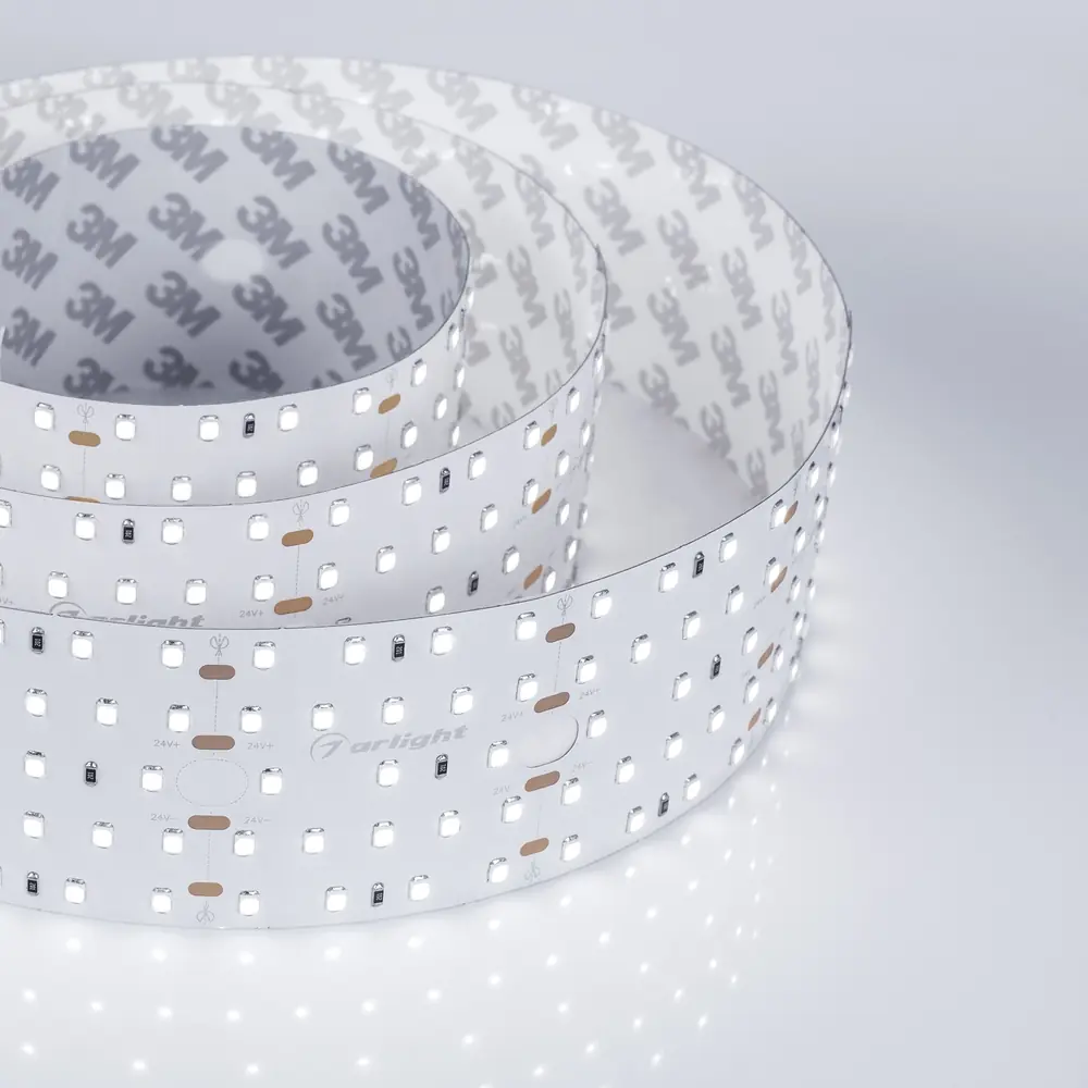 Светодиодная лента S2-2500 24V White 5500K 52mm (2835, 420 LED/m, LUX) Arlight 021203 Arlight