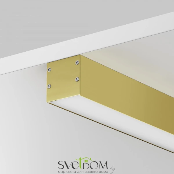 Алюминиевый профиль накладной-подвесной 35x35 (Латунь, 2 м), ALM-3535BT-BR-2M 633005