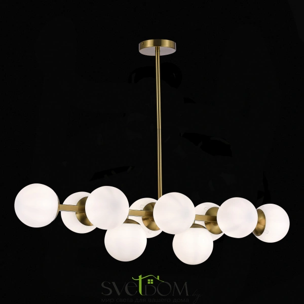 SLE1191-202-10 Светильник потолочный Золотистый/Белый E27 10*60W FRATTA