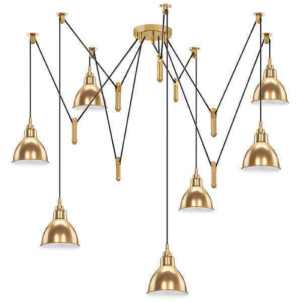 Lightstar 761078 Люстра ACROBATA 7х40W E14 ЛАЙМ ЗОЛОТО