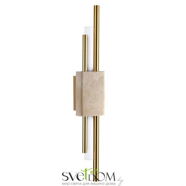 7034/10WL L-VISION ODL26 175 светильник светильник камень/акрил/металл IP20 LED 10W 3000K 220V TRAVERTINO