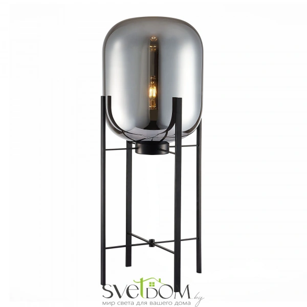SL1050.715.01 Торшер ST-Luce Черный/Дымчатый E27 1*40W BURASCA