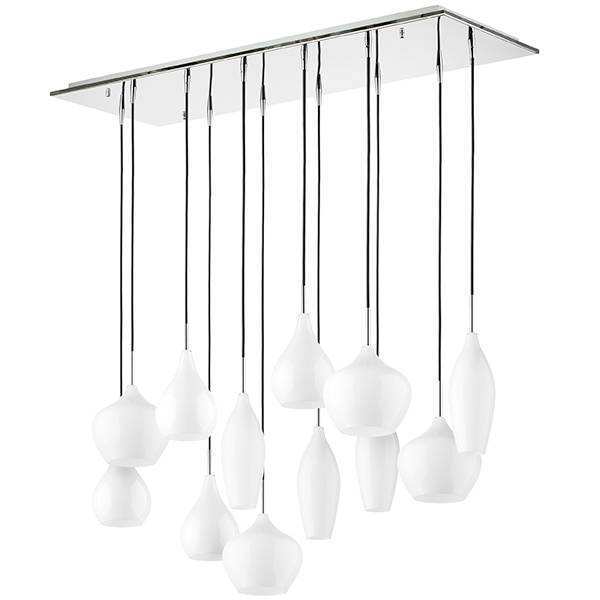 Lightstar 803120 Подвес PENTOLA 12x40W E14 ХРОМ/БЕЛЫЙ