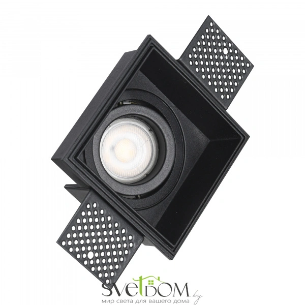 ST262.418.01 Св-к встр. Черный GU10 1*50W IP20 L91,5xW91,5xH5,2 220V Без ламп Встраиваемые светильники