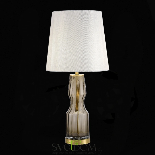 SL1005.704.01 Прикроватная лампа ST-Luce Коньячный,Латунь/Серый E27 1*40W SAYA