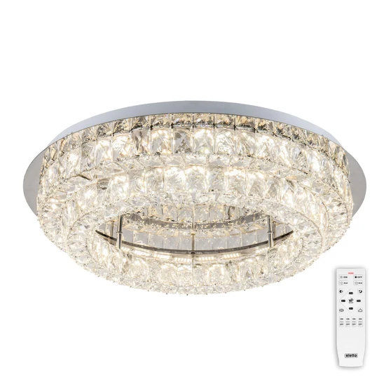 Eletto Olimpia EL330C80.1 LED Люстра хрустальная с пультом Хром CITILUX