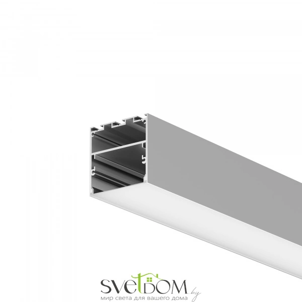 Алюминиевый профиль накладной-подвесной 50x50 (Серебро, 3 м), ALM-5050T-S-3M 633007