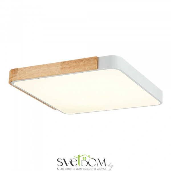 SLE201252-01 Светильник потолочный Белый, Светлое дерево/Белый LED 1*42W 3000K/4000K/6000K FESTA