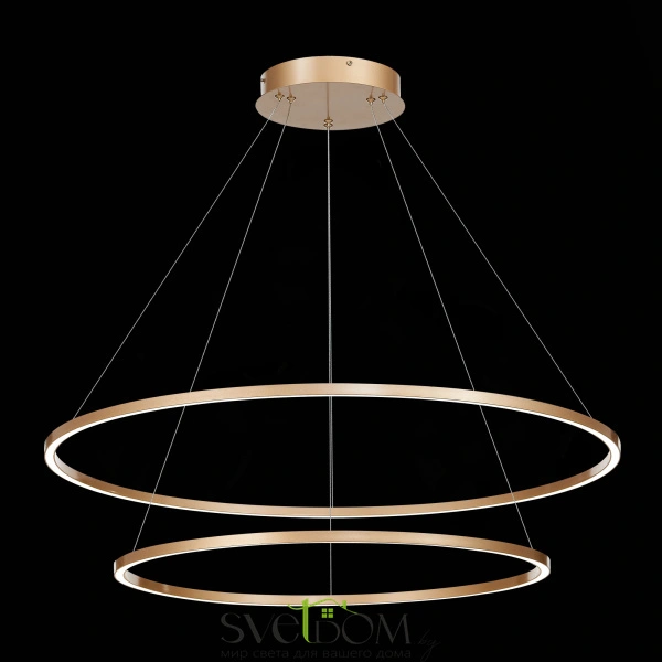 ST605.243.91 Светильник подвесной ST-Luce Золотистый/Белый LED 1*91W 4000K Подвесные светильники