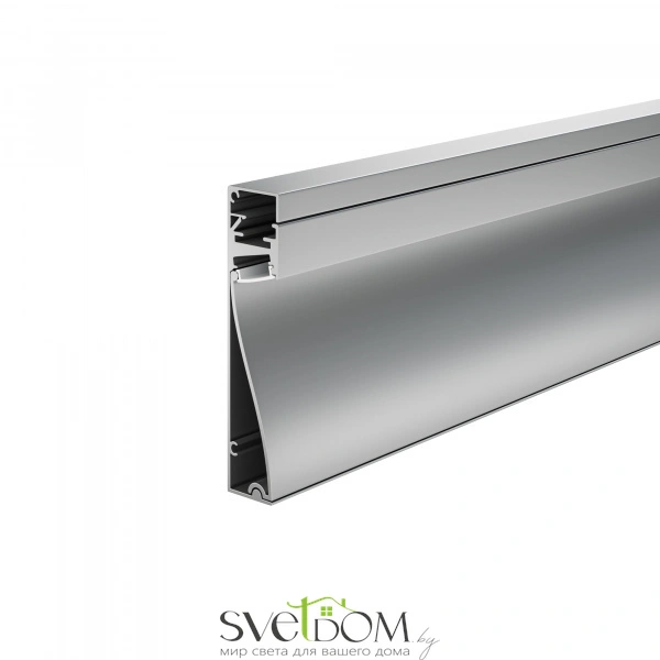 Алюминиевый профиль плинтус с подсветкой 80x18 ALM-8018-S-2M