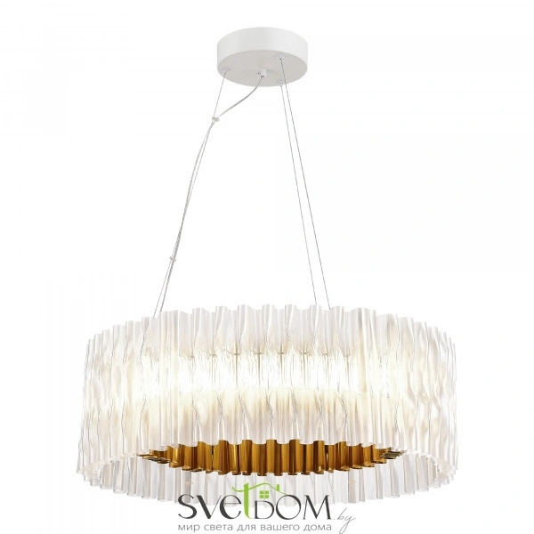 SL6012.203.01 Светильник подвесной ST-Luce Золотистый/Прозрачный LED 1*64W NAZARE