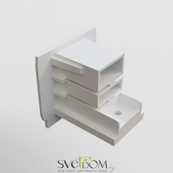 Заглушка торцевая Trinity белый, 1шт TRA005EC-31W