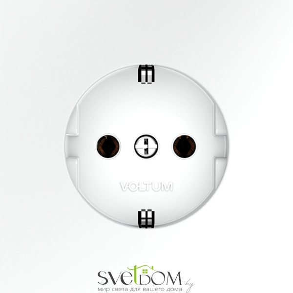 Розетки электрические с заземлением Voltum S70 VLS040102  Voltum VLS040102