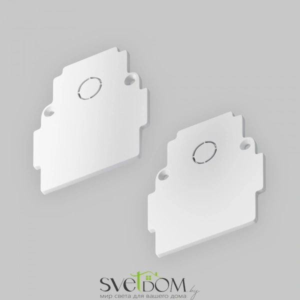 Заглушка торцевая 2шт Gravity встраиваемый белый TRA010EC-42W