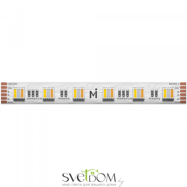 Светодиодная лента Ultra 24В 5050 20Вт/м RGB+2700-6500 K 5м IP 20 201136