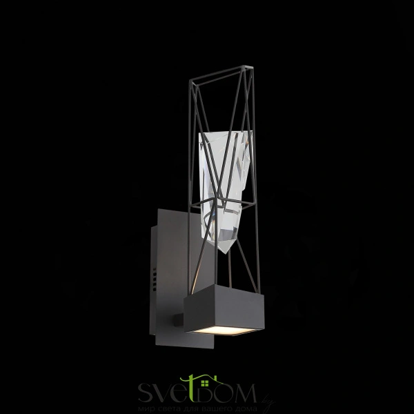 SL815.301.01 Бра ST-Luce Серый графит/Серый графит, Прозрачный LED 1*6W 4000K PROGETTO