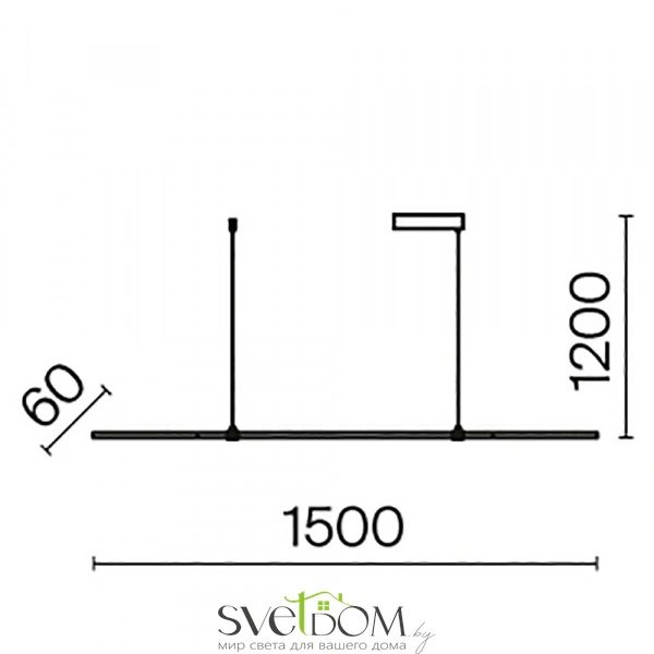 Подвесной светильник Maytoni MOD005PL-L48BK