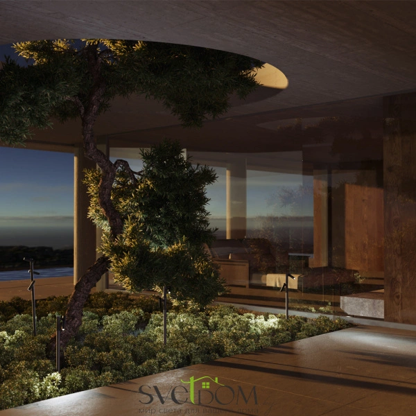 Садово-парковый светильник Outdoor O494FL-L30B3K