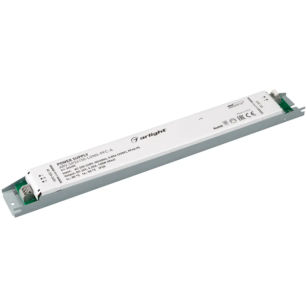 Блок питания ARV-SP24150-LONG-PFC-A (24V, 6.25A, 150W) Arlight 025480 Arlight