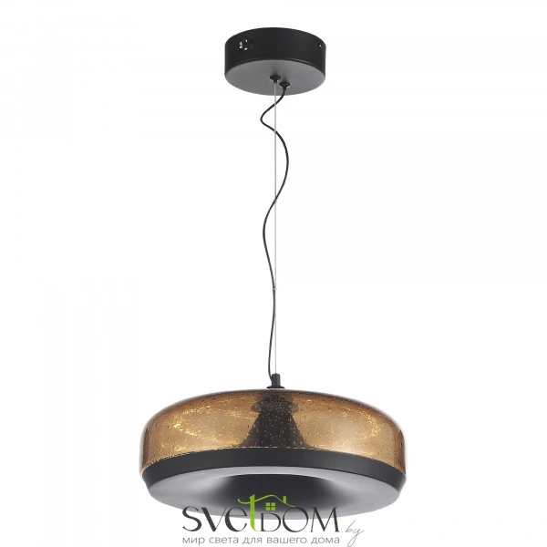 SL6014.603.01 Светильник подвесной ST-Luce Черный/Коричневый, с пузырьками LED 1*42W 3000K RIPPLE