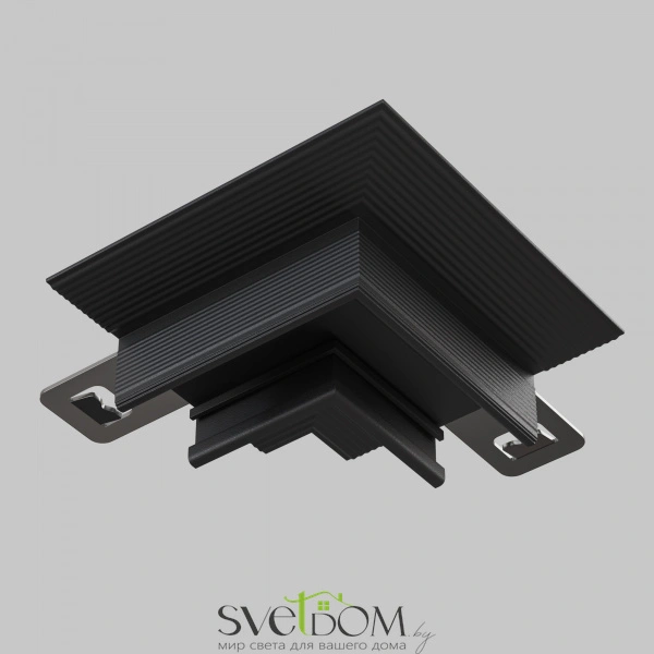 Коннектор угловой  встраиваемый Basity, черный TRA172CL-12B