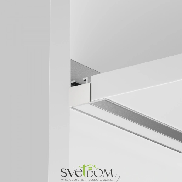 Алюминиевый профиль встраиваемый скрытого монтажа 26x30 (Серебро, 2 м), ALM-2630-S-2M 632014